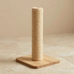 Minimalist Sisal & Oak Scratching Post