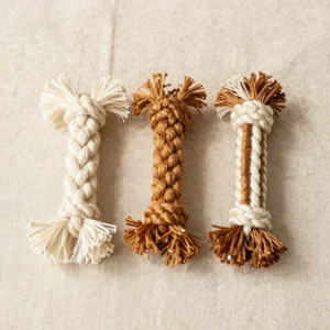 Braided Organic Cotton Rope Chew Toys